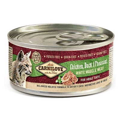 Carnilove Cans Kat - Chicken / Duck / Pheasant 12x100g