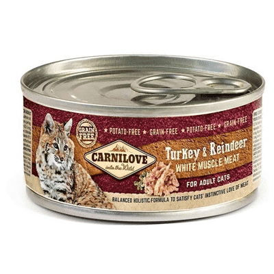 Carnilove Cans Kat - Turkey / Reindeer 12x100g