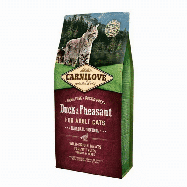 Carnilove Cat - Duck & Pheasant Hairball 2kg
