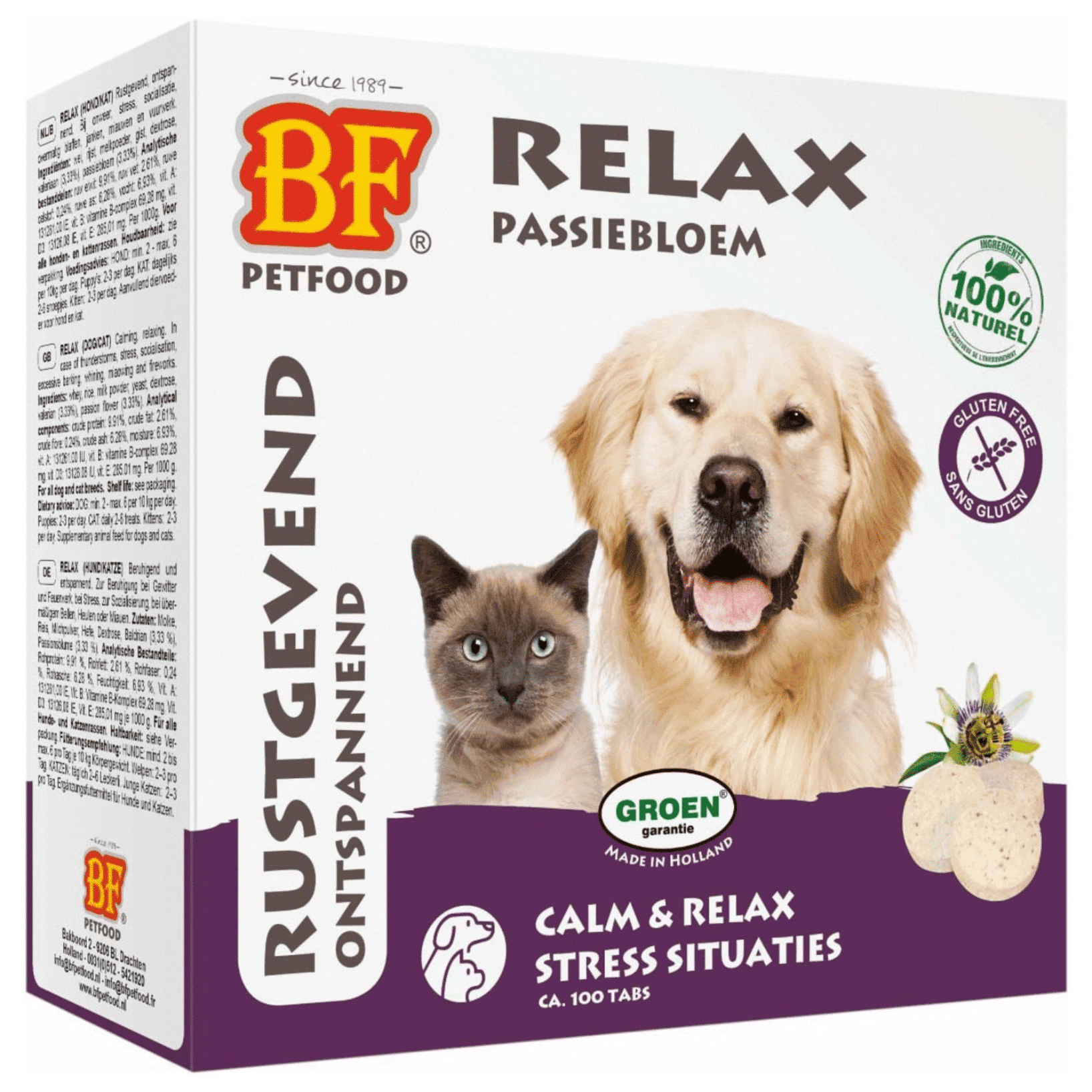 BF Petfood Relax Hond & Kat – 100 Stuks