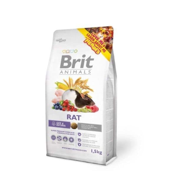 Brit Animals Rattenvoer 1,5 kg - Complete voeding voor uw rat