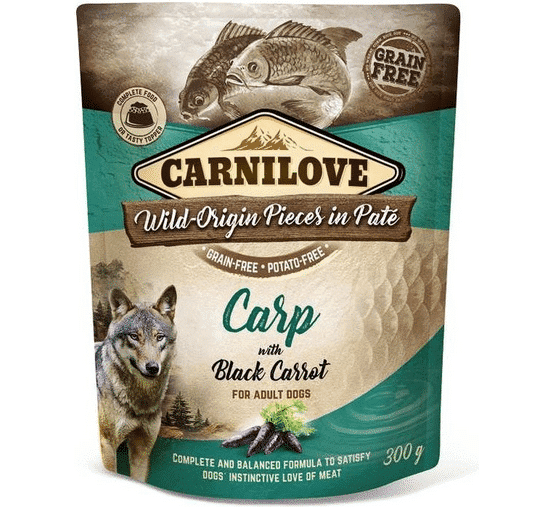 Carnilove Dog Pouch Karper/Zwarte Wortel 300 Gram