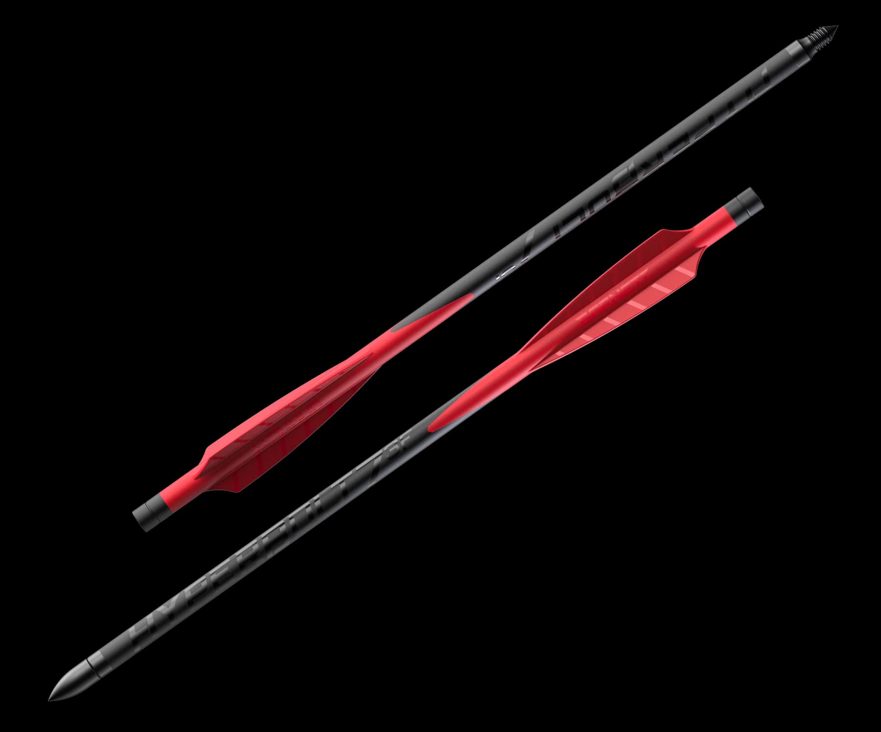Barnett Demun Hyperbolt 7" 3 Fletch - 12 pack Red