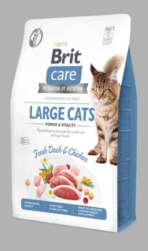 Brit Care Kat – Power & Vitality voor Grote Katten 2 kg