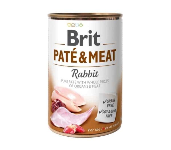 BC Paté & Meat Cans – Konijn 400 g (6 stuks)