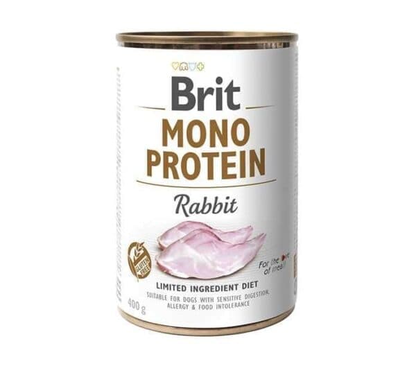 Brit Care BC Mono Protein Cans – Konijn 400 g (6 stuks)
