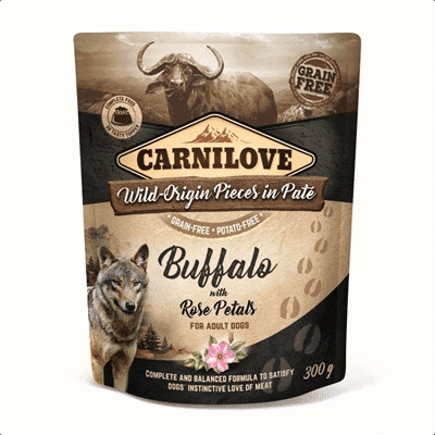Carnilove Dog Pouch Buffel/Rozenblad 300 Gram