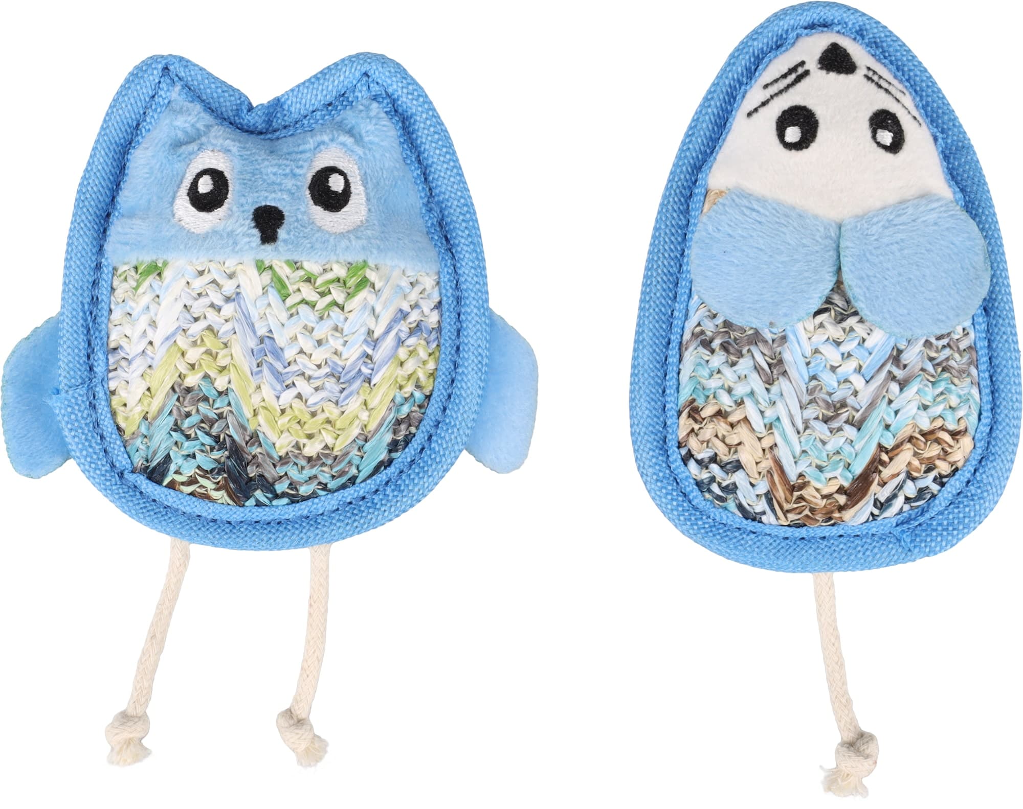 Flamingo Kattenspeelgoed Kagra Uil & Muis Blauw