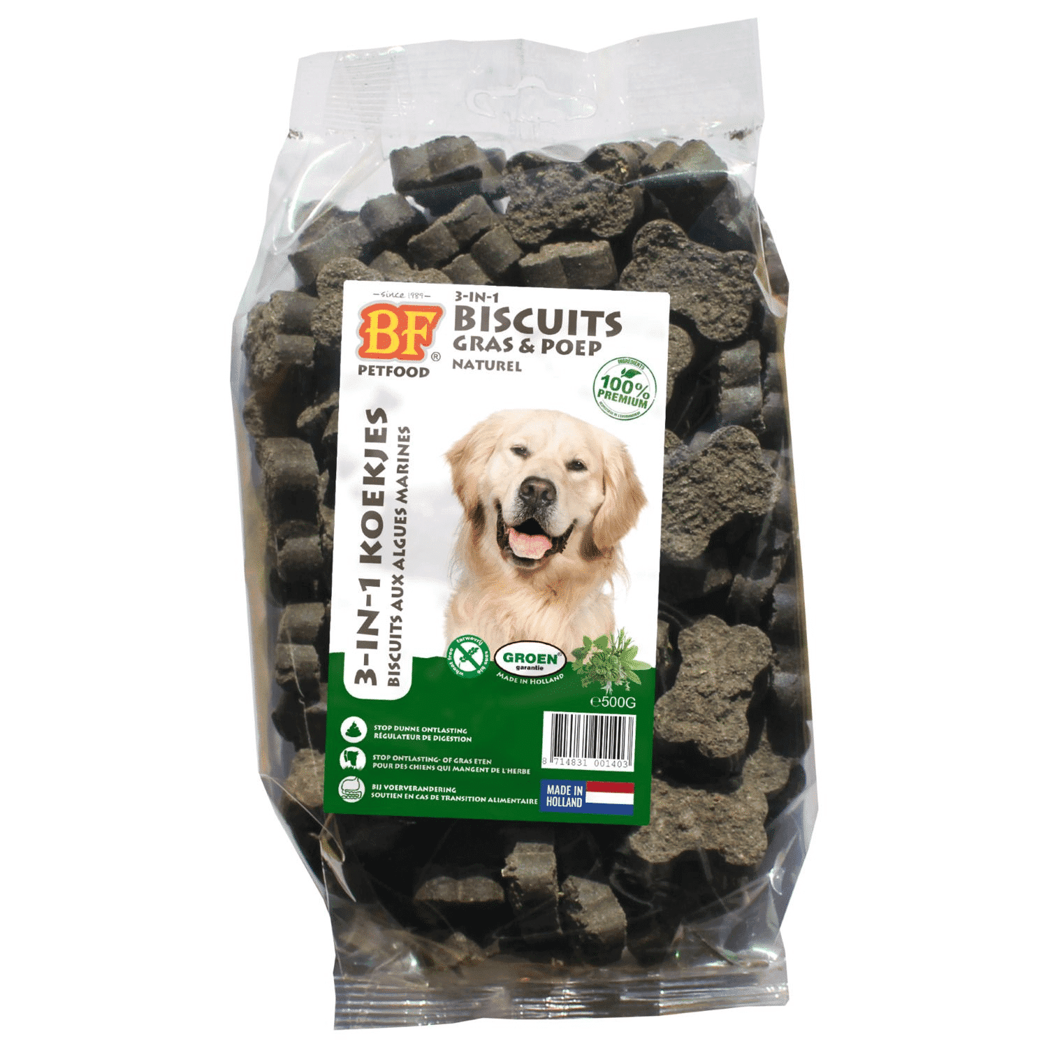 BF Petfood 3-in-1 Hondenkoekjes Vlo & Teek – 500g