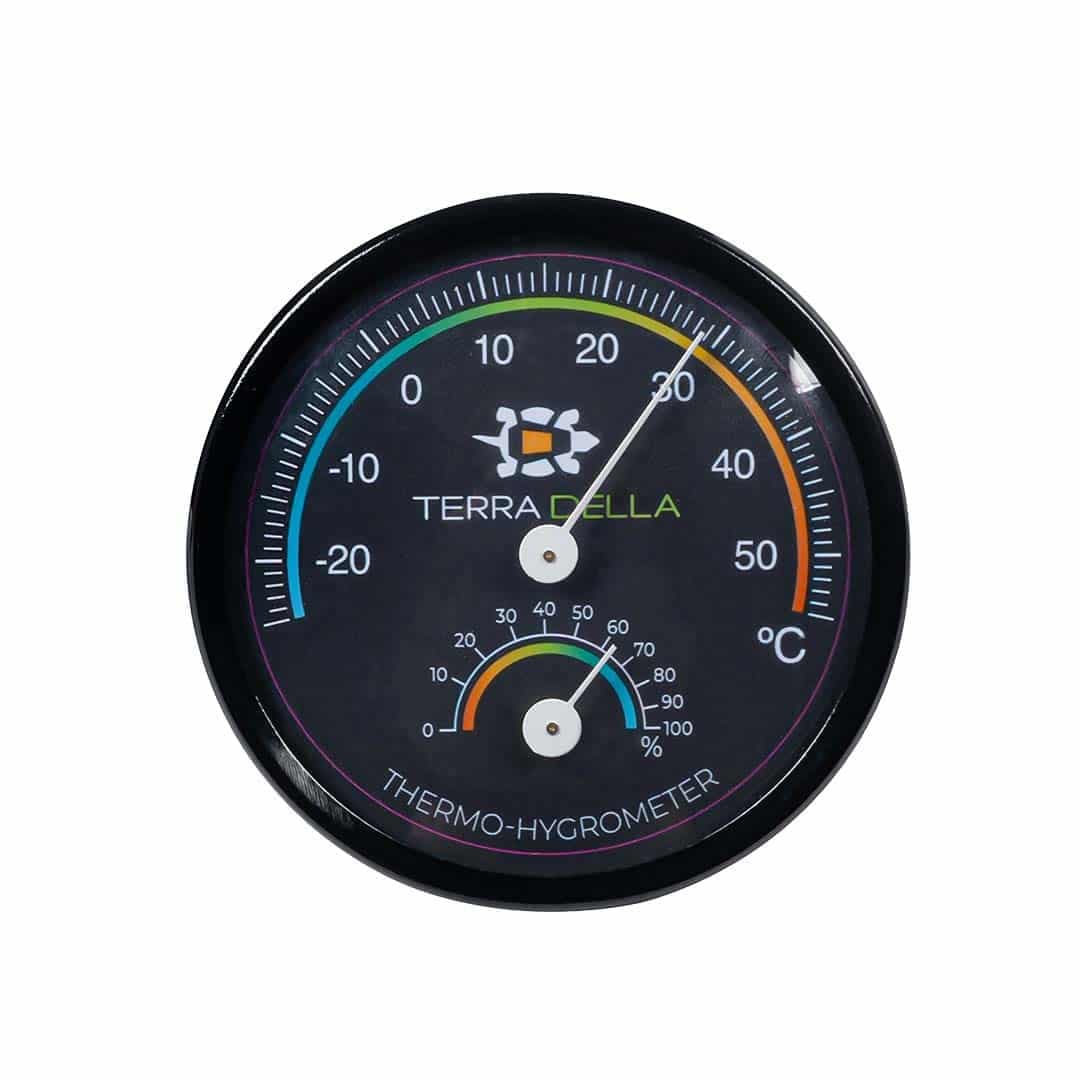 Terra Della Thermo-hygrometer Zwart