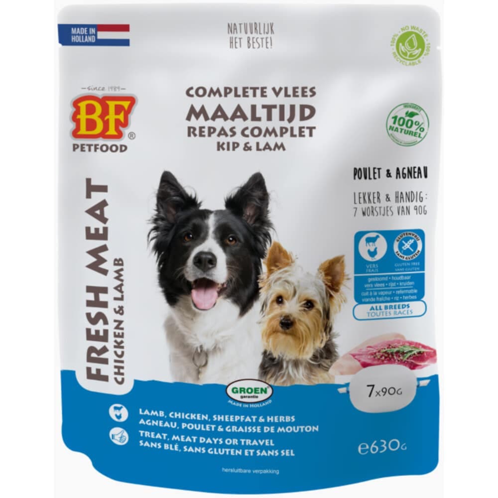 BF Petfood Vleesvoeding Lam & Rijst – 630 g