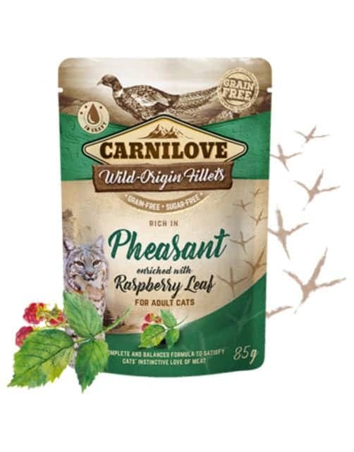 Carnilove Cat Pouch - Pheasant with Raspberry 24x85g