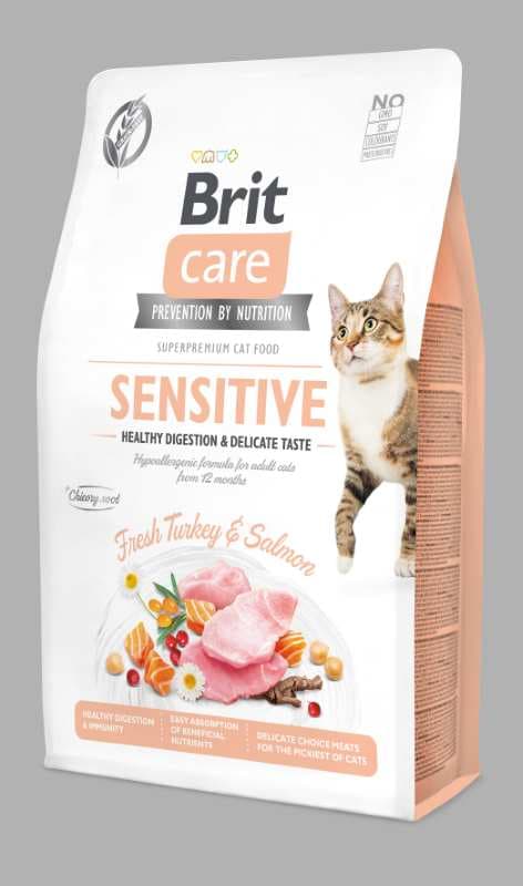 Brit Care Kat – Sensitive Healthy Digestion & Delicate Taste 2 kg