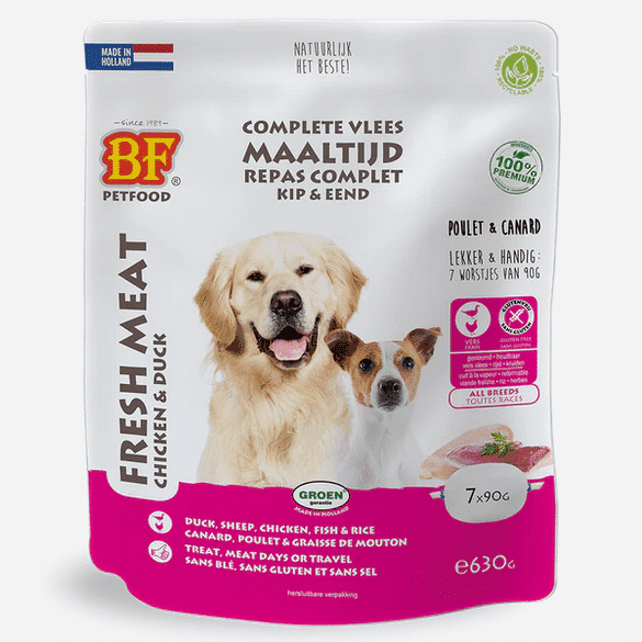 BF Petfood Vleesvoeding Eend – 630 g