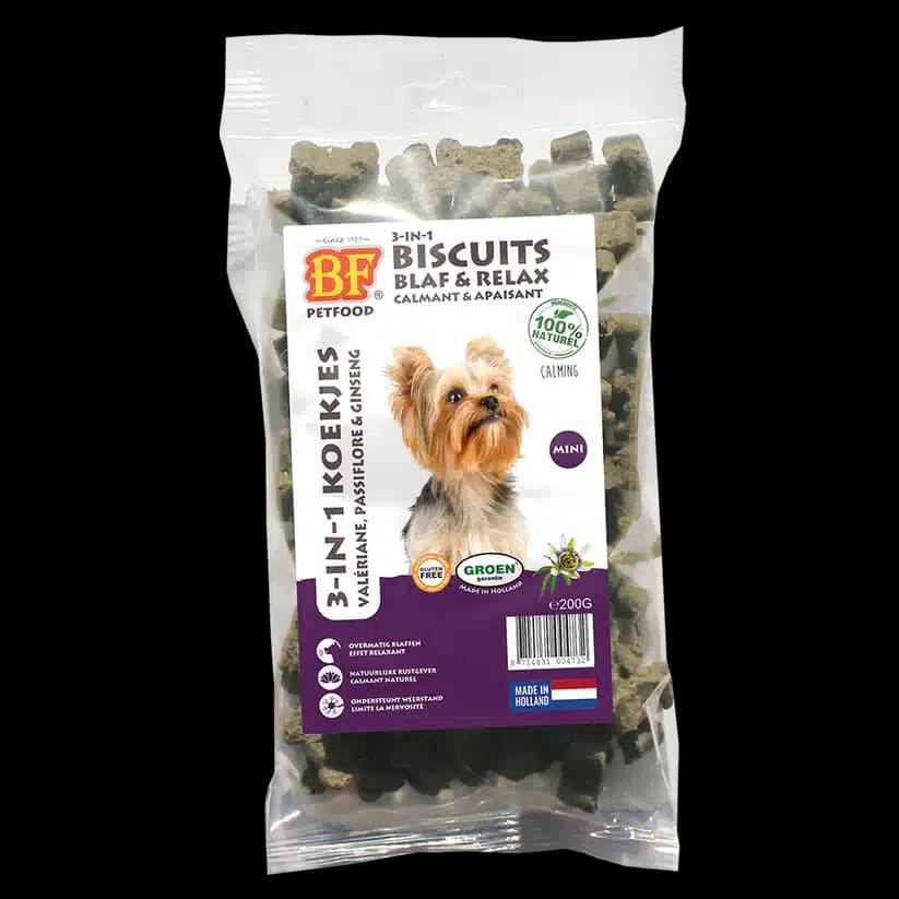 BF Petfood 3 in 1 Koekjes Blaf&Relax 200 gram (mini)