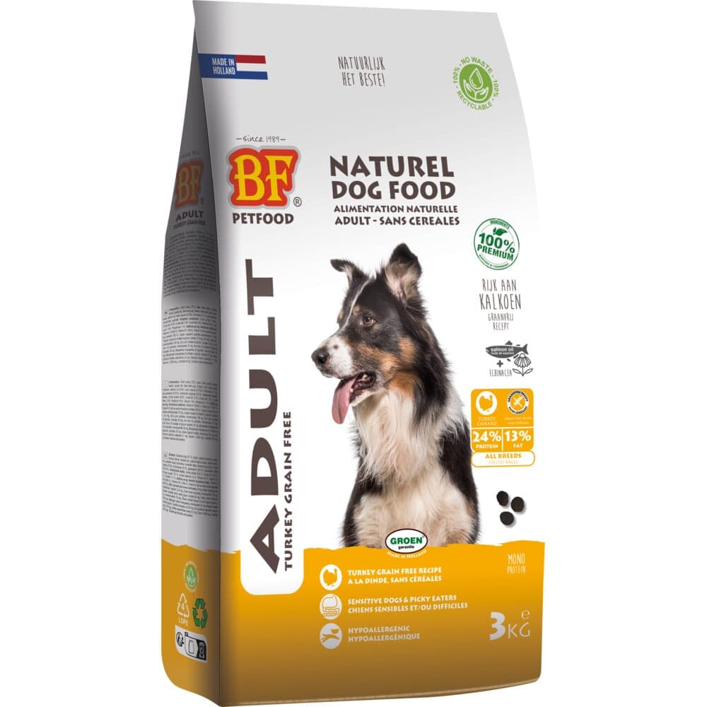 BF Petfood Adult Kalkoen Graanvrij – 3 kg