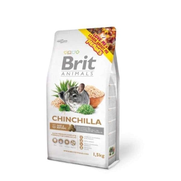 Brit Animals Chinchilla Voeding 1,5 kg – Complete en Evenwichtig